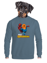 unisex mikina bez kapuce