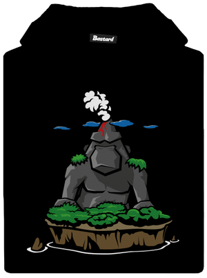 Ostrov Skalnatá Gorila dětská mikina klokanka Black