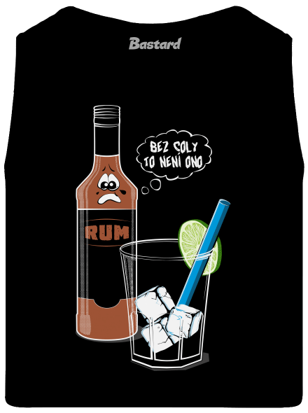 Rum a Cola pánské tílko Black
