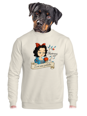 unisex mikina bez kapuce