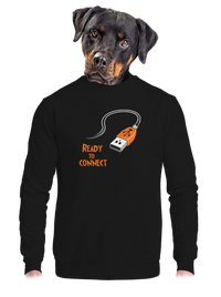 unisex mikina bez kapuce