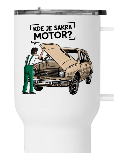 Kde je motor? termohrnek White