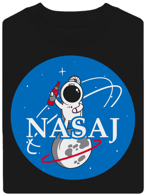 Nasaj unisex mikina bez kapuce Black