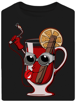 Svařák unisex tričko oversized Black