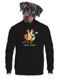 unisex mikina bez kapuce