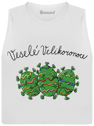 Veselé Velikoronoce dámské tílko volné White