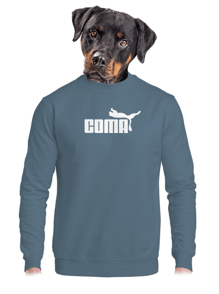 Coma unisex mikina bez kapuce Nordic Blue