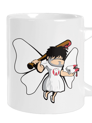 Zoubková víla velký hrnek White