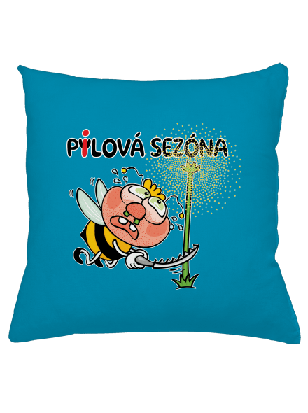 Pylová sezóna polštář Blue Turquoise