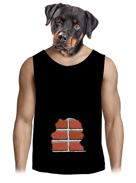 Cihličky pánské tílko Black