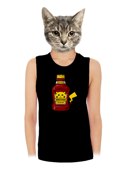 Piketchup dámské tílko volné Black