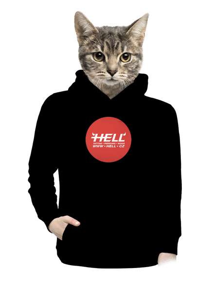 Hell logo dámská mikina klokanka Black