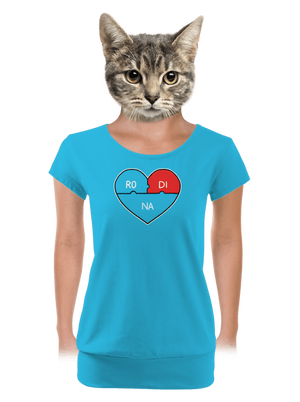 dámské tričko s lemem