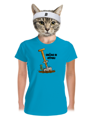 Občas si rýpnu dámské sportovní tričko Blue Atol