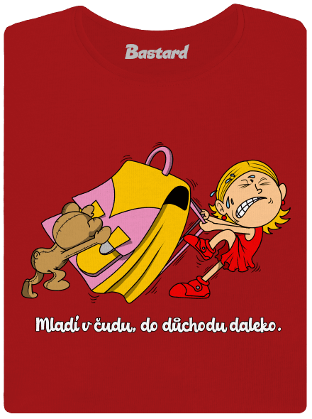 Školačka dámské tričko premium Red Mal