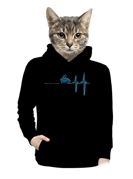 Coffee help dámská mikina klokanka Black