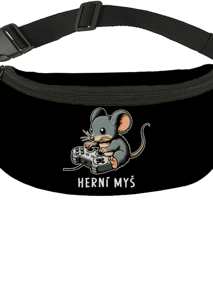 Herní myš ledvinka Black