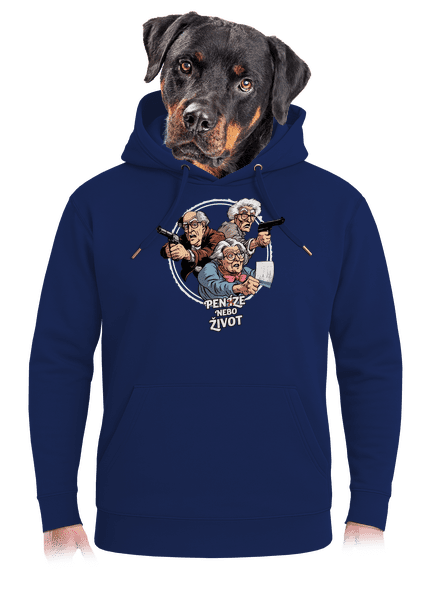 Penze nebo život unisex mikina premium Navy