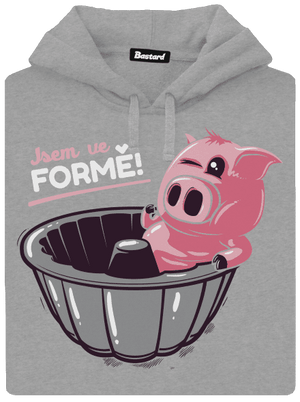 Ve formě pánská mikina klokanka Light Melange