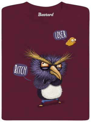 Tučňák prostě nelétá dětské tričko Burgundy