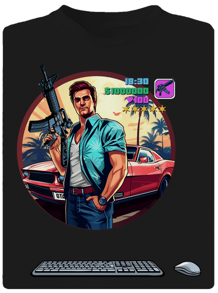 B17: GTA dětské sportovní tričko Black