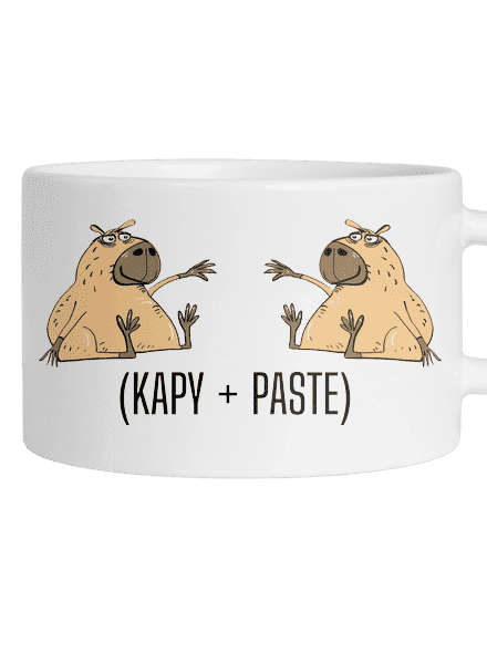 Kapy paste hrnek makronka White