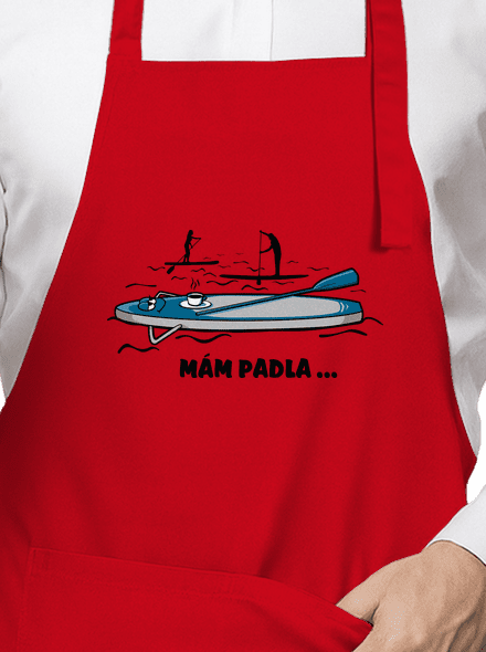 Mám padla zástěra Red