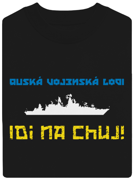 Ukrajina - Lodi idi na chuj unisex mikina bez kapuce Black