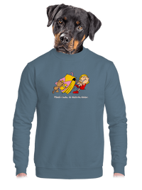 unisex mikina bez kapuce