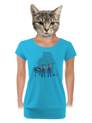 Zedníci dámské tričko s lemem Blue Atol