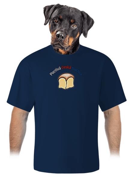 Poctivá buchta a klobása unisex tričko oversized Midnight Blue