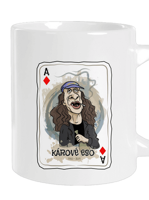 Kárové eso Jirky Káry velký hrnek White