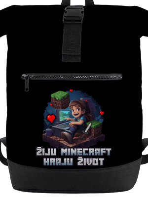 Žiju Minecraft batoh Black