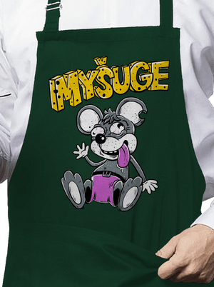 Myšuge zástěra Bottle Green