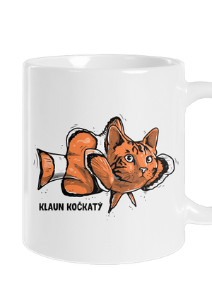 Klaun Kočkatý klasický hrnek White