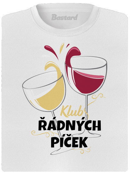 Klub řádných píček dámské sportovní tričko White