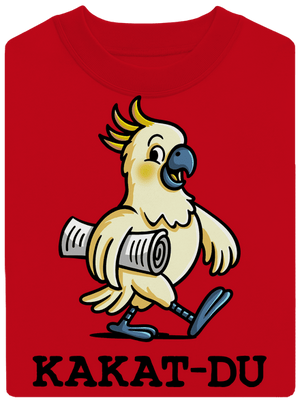 Kakat-du unisex mikina bez kapuce Red