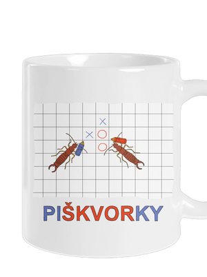 Škvoří piškvorky klasický hrnek White