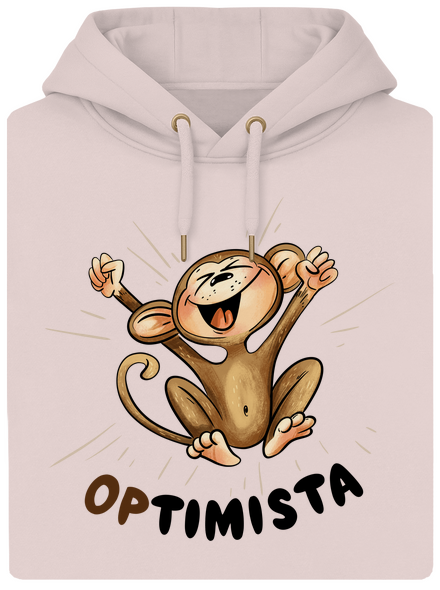 Optimista Op unisex mikina premium Rose Chalk