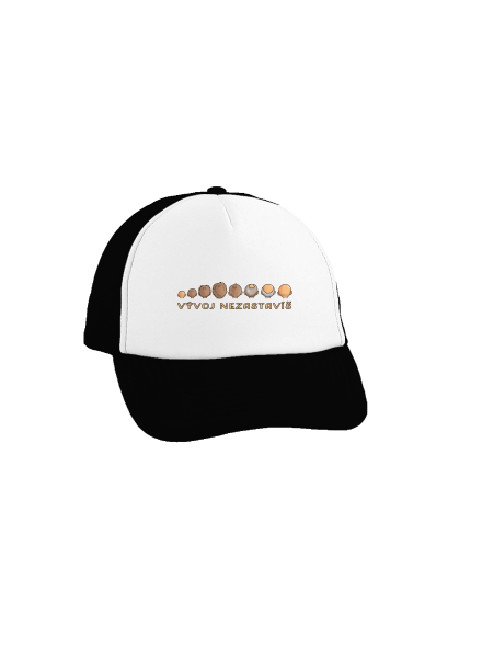Vývoj nezastavíš kšiltovka truckerka Black cap