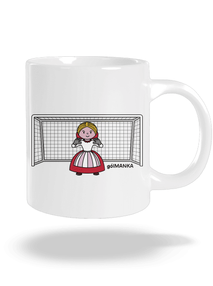 Gólmanka velký hrnek White
