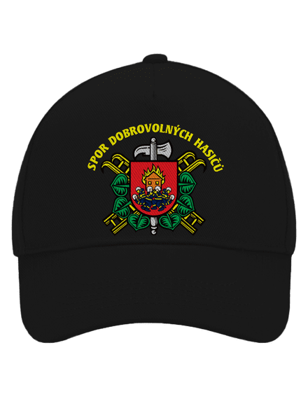Spor dobrovolných hasičů kšiltovka baseballka Black