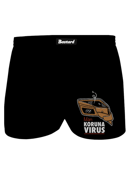 Korunavirus v peněžence pánské trenky Black