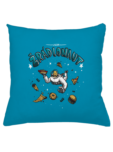 Žrádlonaut polštář Blue Turquoise