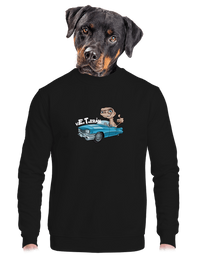 unisex mikina bez kapuce