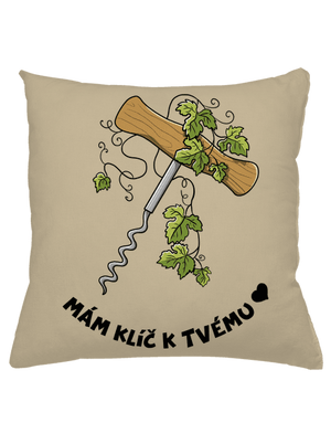 Otevři mé srdce polštář Beige