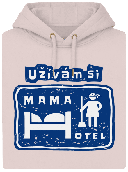 Mama Hotel unisex mikina premium Rose Chalk