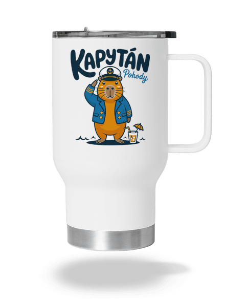 Kapytán pohody termohrnek White