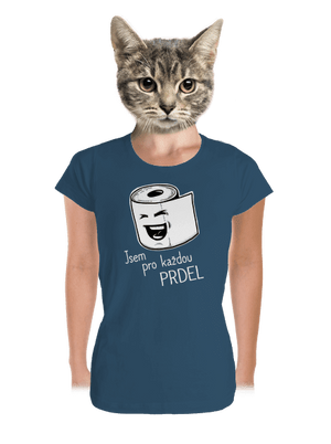 Prdel dámské tričko premium Petrol Blue