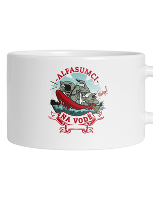 Alfasumci na vodě hrnek makronka White